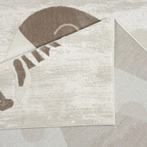 Tapijtenloods Mara Giraffe Vloerkleed Kinderkamer Creme Laagpolig Tapijt