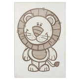 Mara Leeuw Vloerkleed Kinderkamer Creme