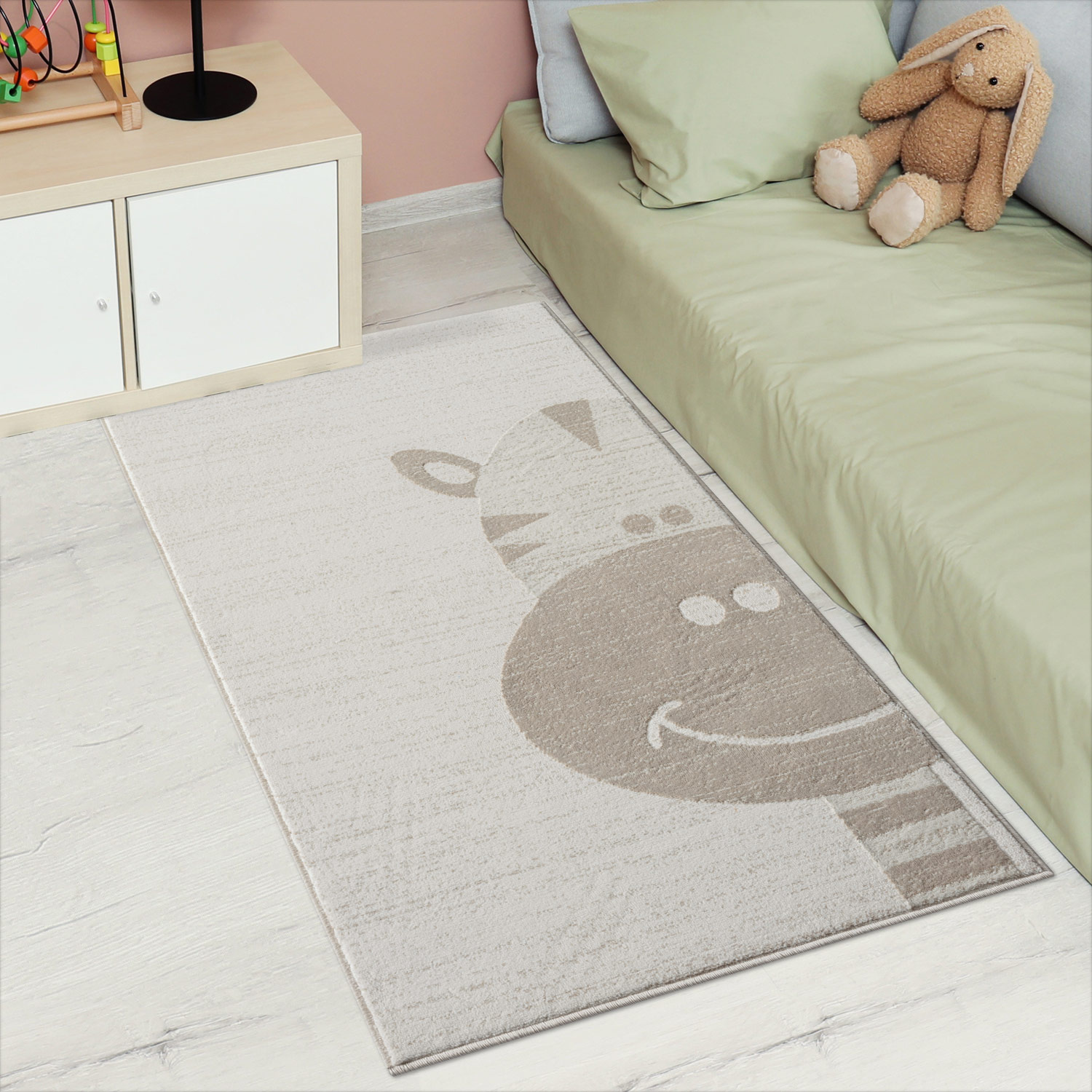 Mara Giraffe Vloerkleed Kinderkamer Creme
