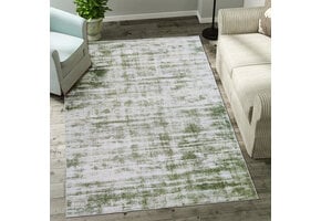 Nostalgia Modern Rechthoek Laagpolig Vloerkleed Wasbaar Anti-Slip Woonkamer Slaapkamer Groen