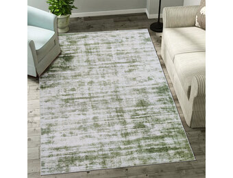 Nostalgia Modern Rechthoek Laagpolig Vloerkleed Wasbaar Anti-Slip Woonkamer Slaapkamer Groen