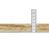 Nostalgia Vintage Rechthoek Laagpolig Vloerkleed Wasbaar Anti-Slip Woonkamer Slaapkamer Geel