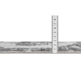 Nostalgia Vintage Rechthoek Laagpolig Vloerkleed Wasbaar Anti-Slip Woonkamer Slaapkamer Grijs