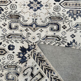 Nostalgia Oriental Vintage Rechthoek Laagpolig Vloerkleed Wasbaar Anti-Slip Woonkamer Slaapkamer Creme