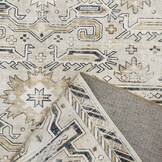 Nostalgia Oriental Vintage Rechthoek Laagpolig Vloerkleed Wasbaar Anti-Slip Woonkamer Slaapkamer Multi Creme