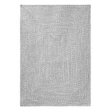 Corda Buitenkleed - Gevlochten - Handgemaakt - In & Outdoor Vloerkleed - Weerbestendig - Lichtgrijs