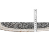 Corda Buitenkleed - Gevlochten - Handgemaakt - Rond - In & Outdoor Vloerkleed - Weerbestendig - Grijs Creme