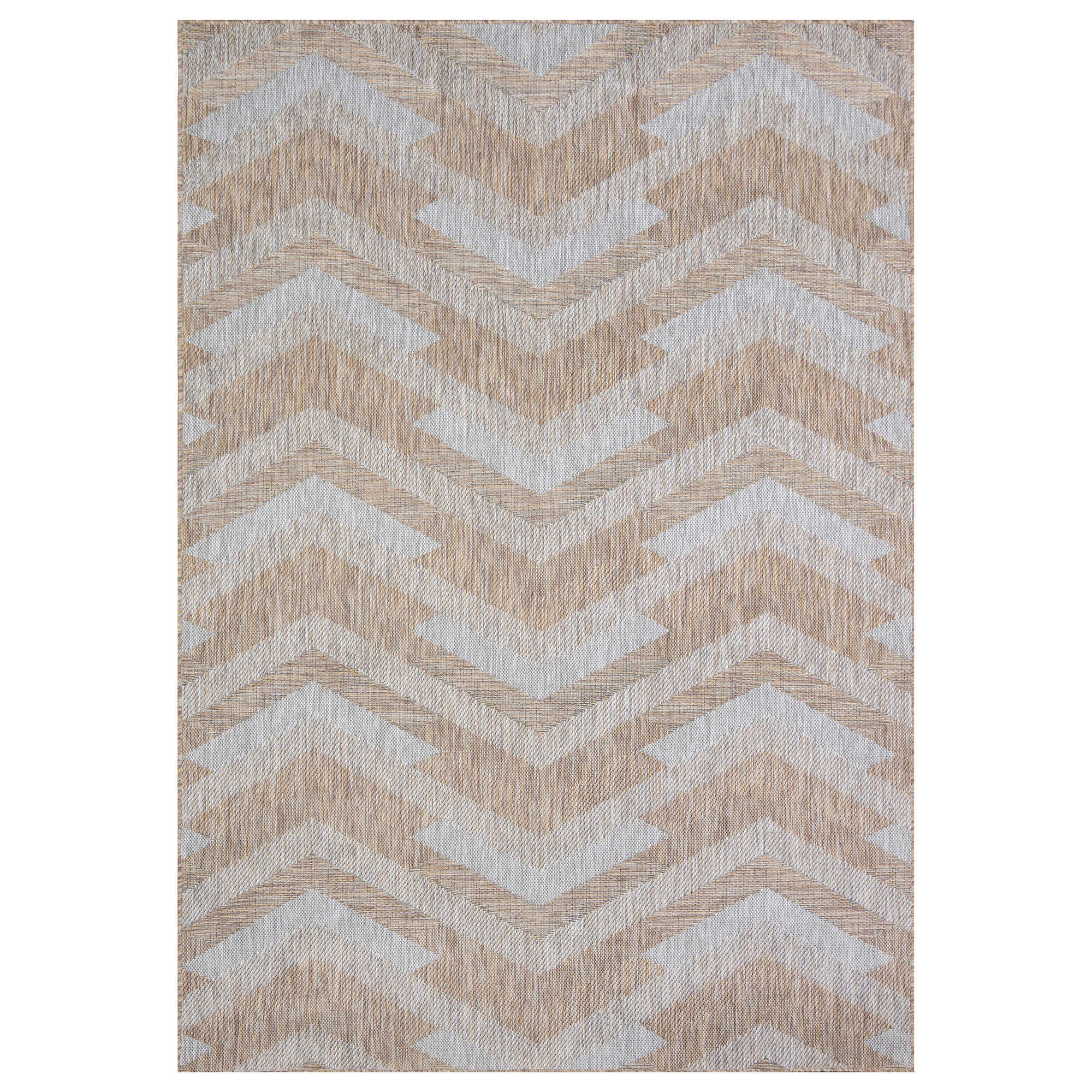 Solid Uni Buitenkleed - Weerbestendig - Effen Vloerkleed - Tuin Balkon - Bruin Beige