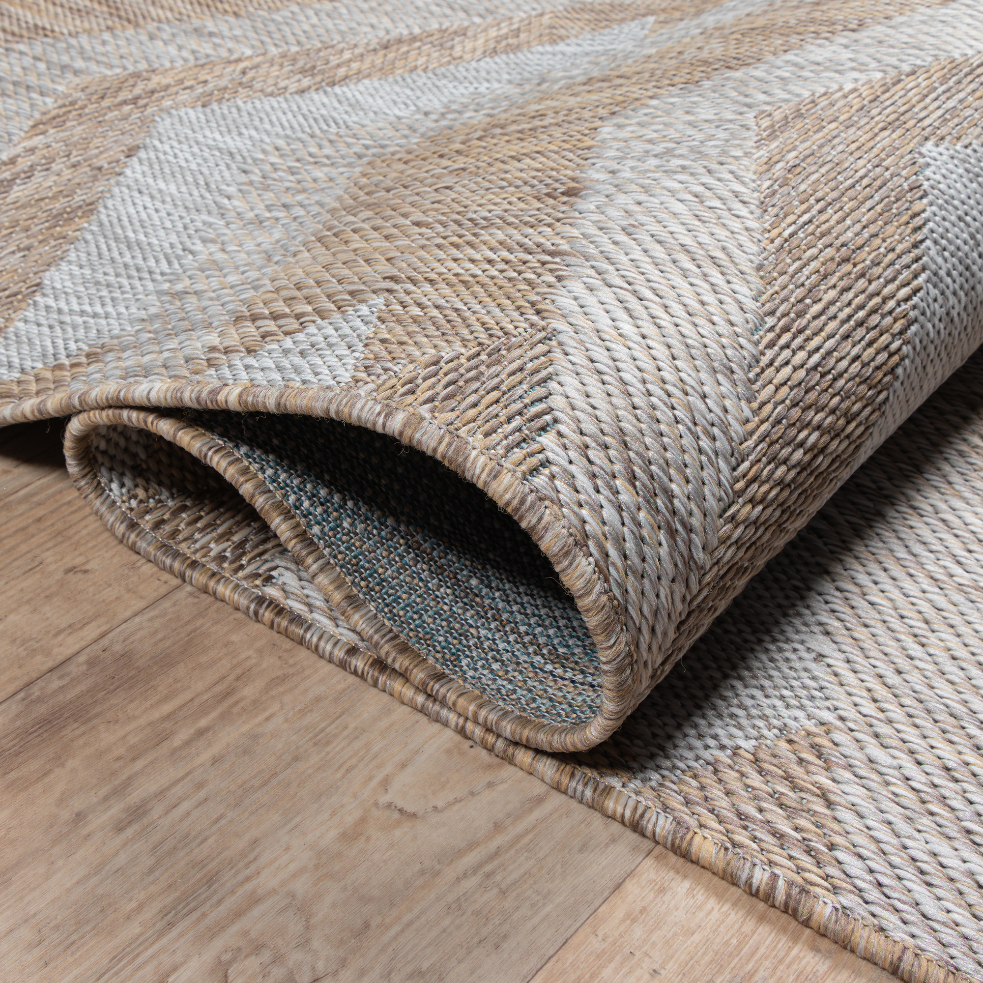 Solid Uni Buitenkleed Bruin/Beige