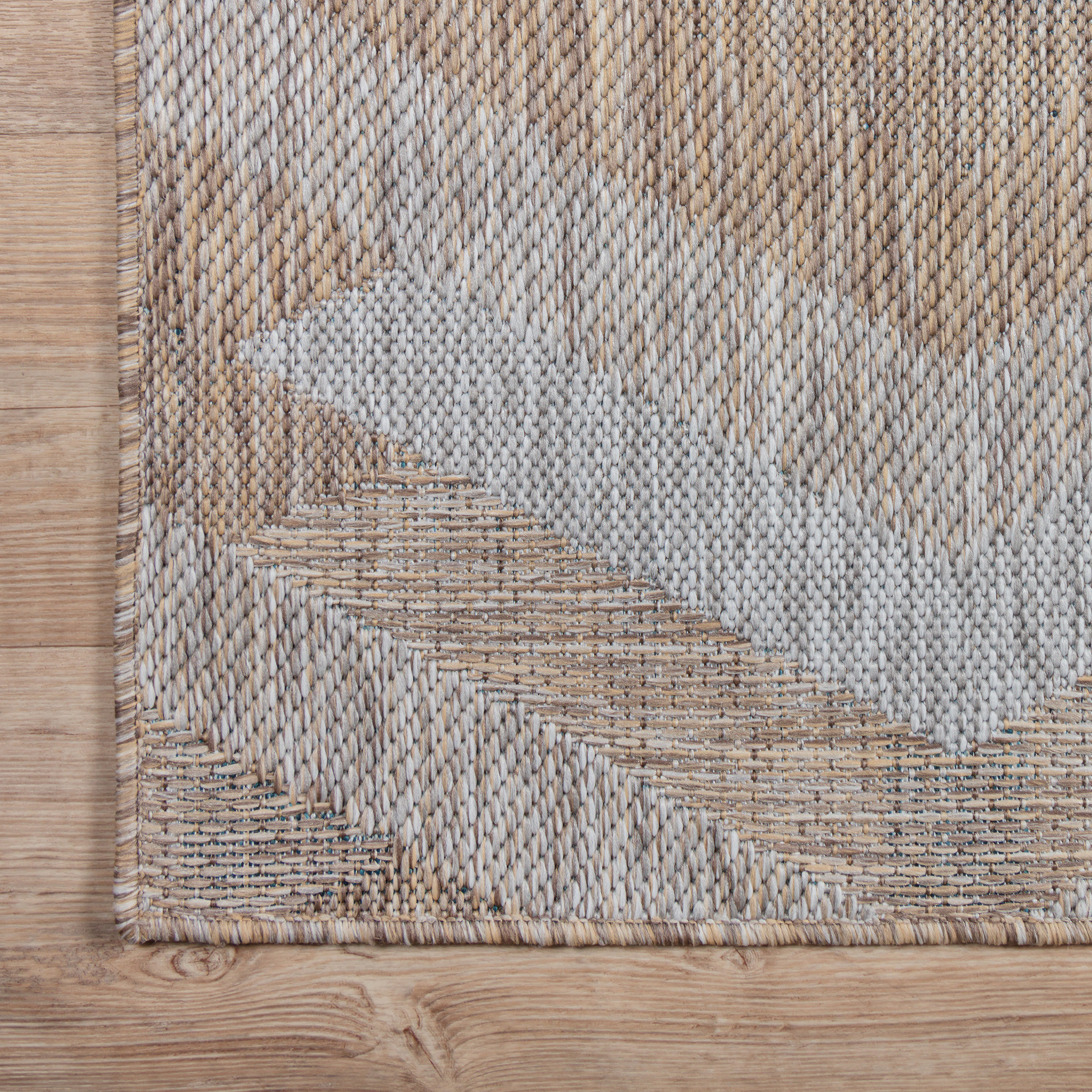 Solid Uni Buitenkleed Bruin/Beige