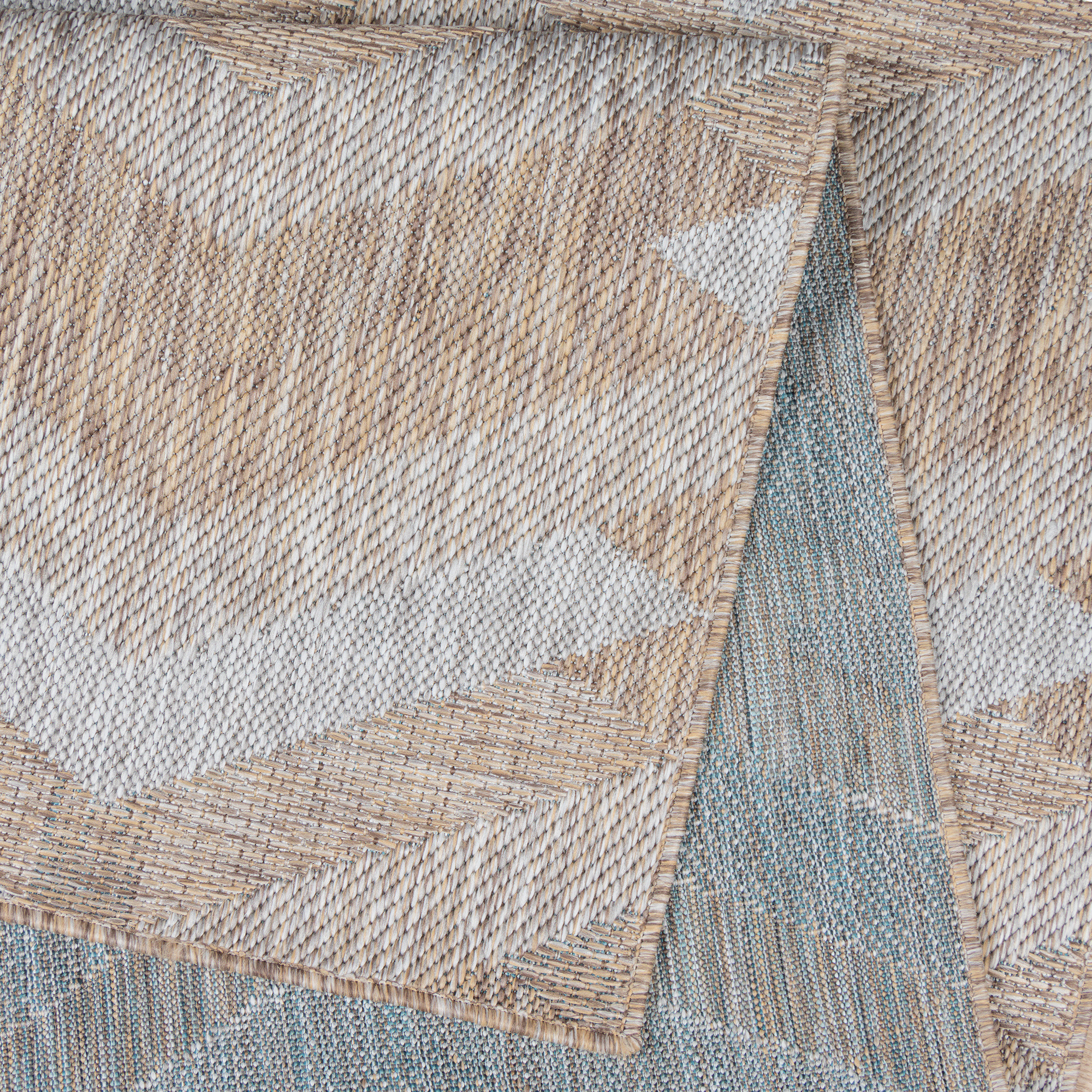Solid Uni Buitenkleed Bruin/Beige