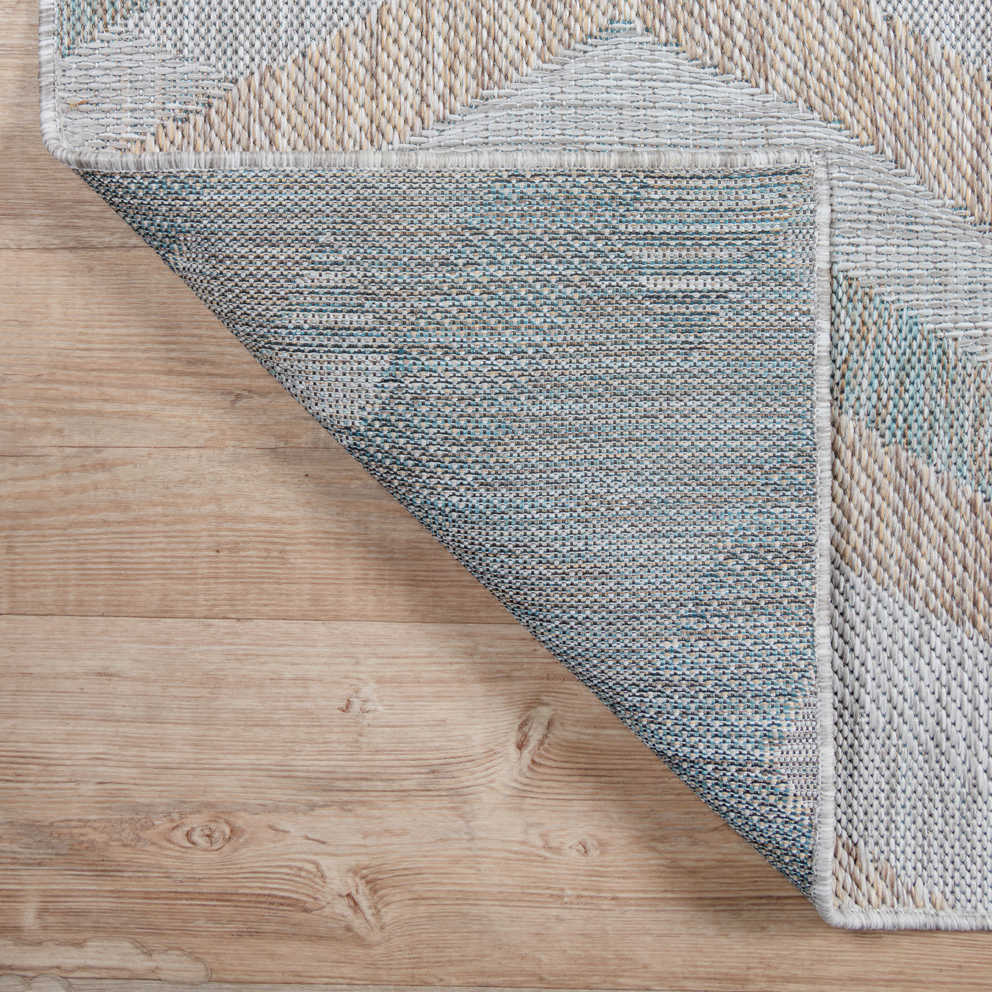 Solid Uni Buitenkleed - Weerbestendig - Effen Vloerkleed - Tuin Balkon - Grijs Beige