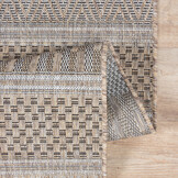 Solid Uni Buitenkleed - Weerbestendig - Effen Vloerkleed - Tuin Balkon - Bruin