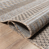 Solid Uni Buitenkleed - Weerbestendig - Effen Vloerkleed - Tuin Balkon - Bruin