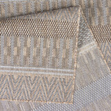 Solid Uni Buitenkleed - Weerbestendig - Effen Vloerkleed - Tuin Balkon - Bruin