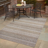 Solid Uni Buitenkleed - Weerbestendig - Effen Vloerkleed - Tuin Balkon - Bruin