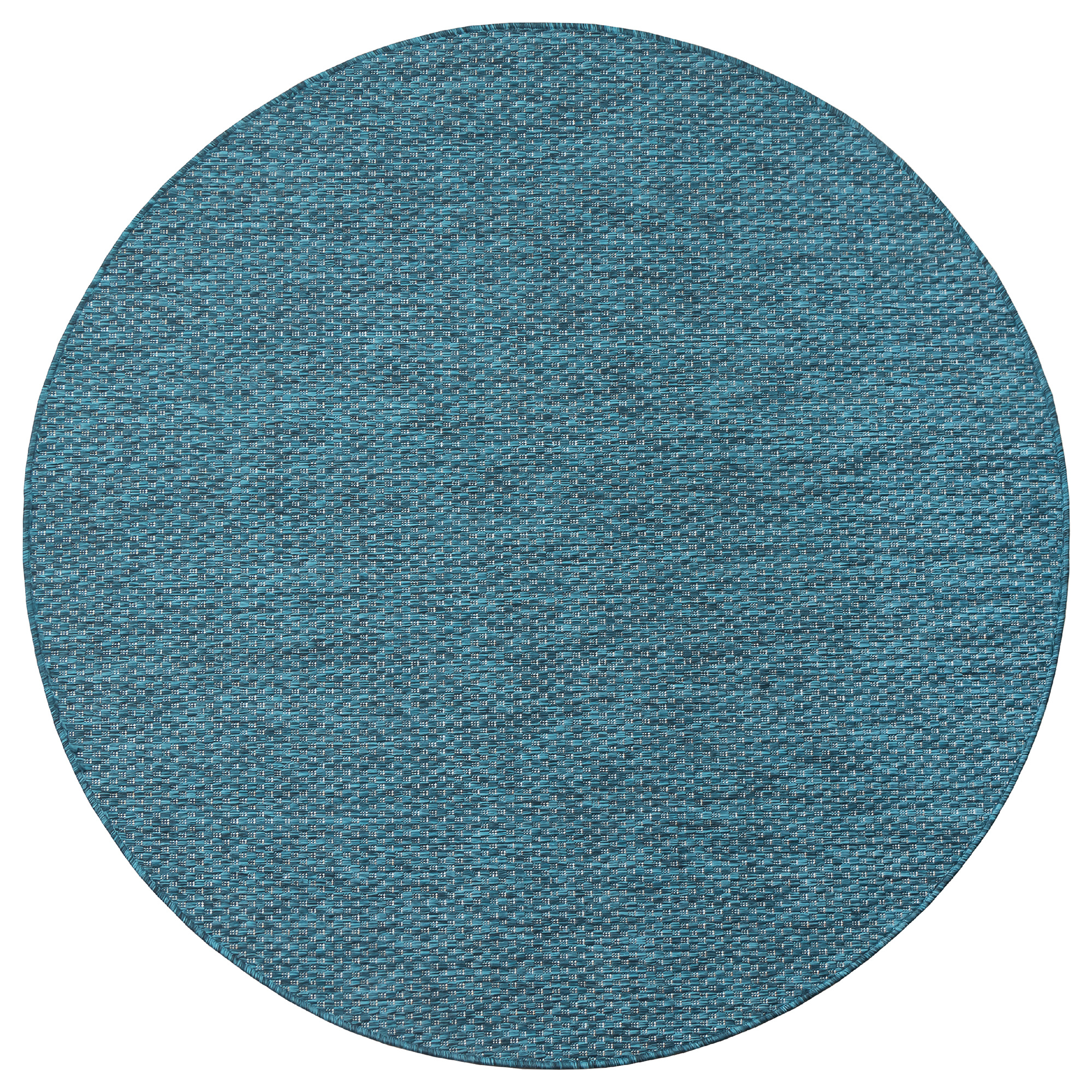 Solid Uni Rond Buitenkleed Blauw