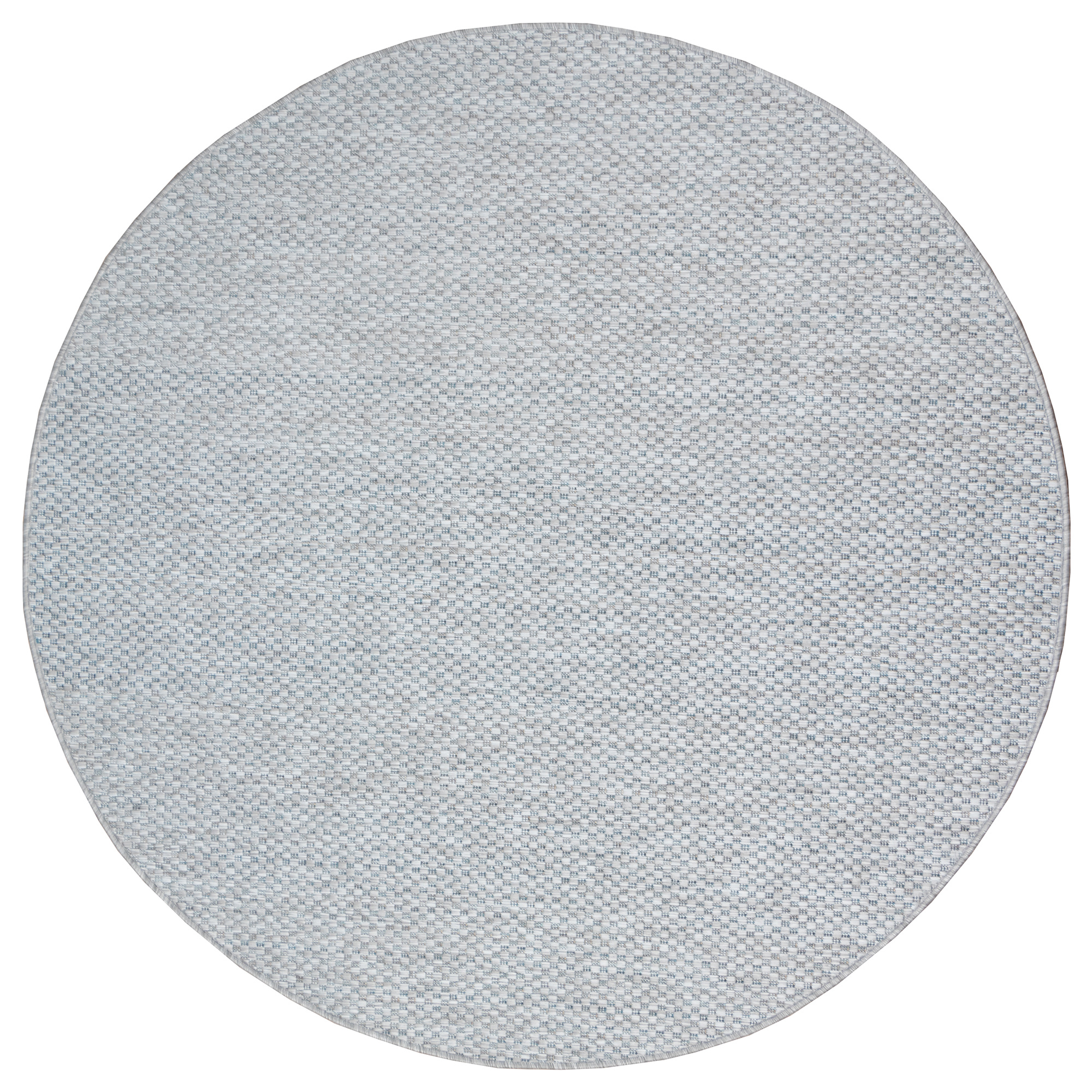 Solid Uni Buitenkleed - Weerbestendig - Rond Effen Vloerkleed - Tuin Balkon - Grijs