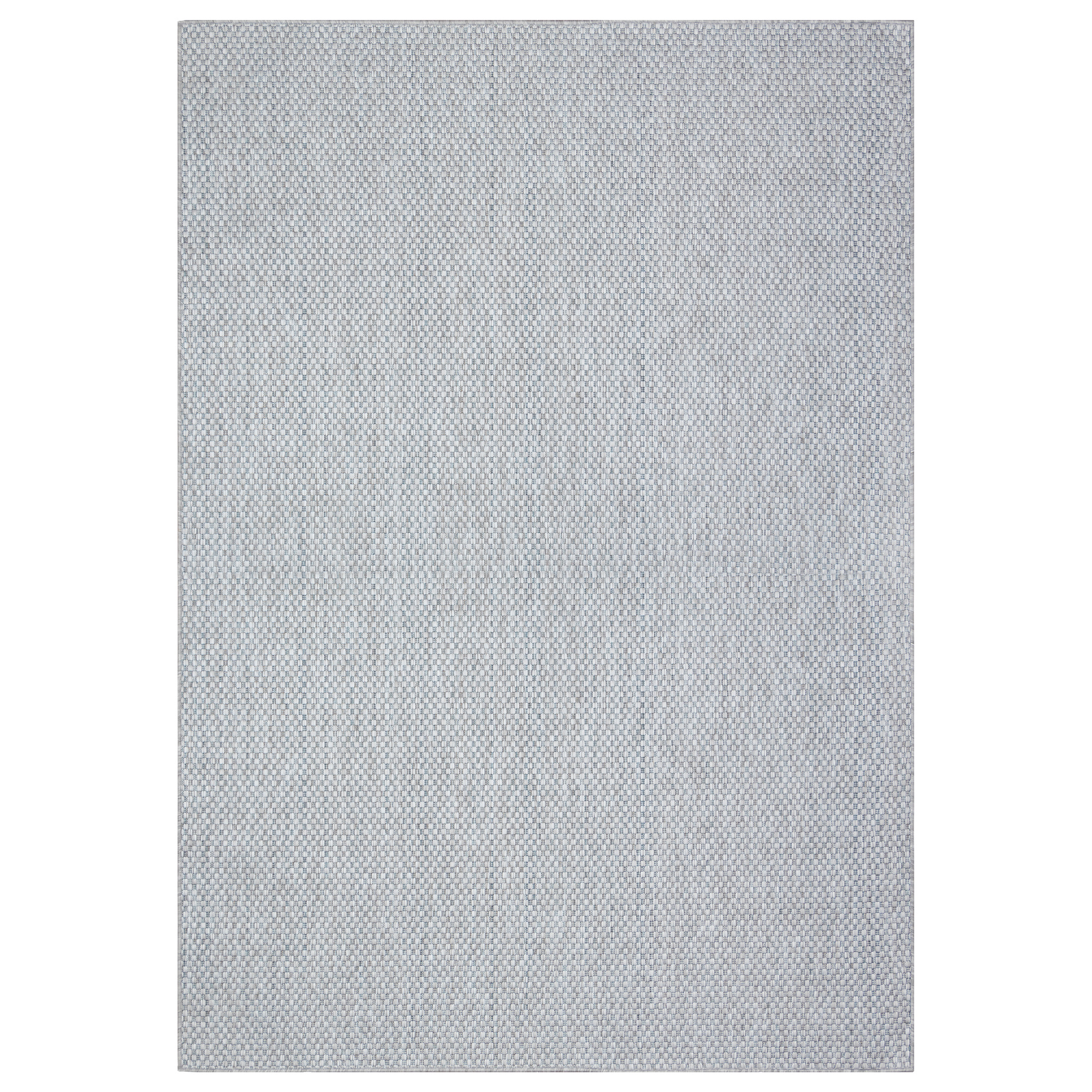 Solid Uni Buitenkleed - Weerbestendig - Effen Vloerkleed - Tuin Balkon - Grijs
