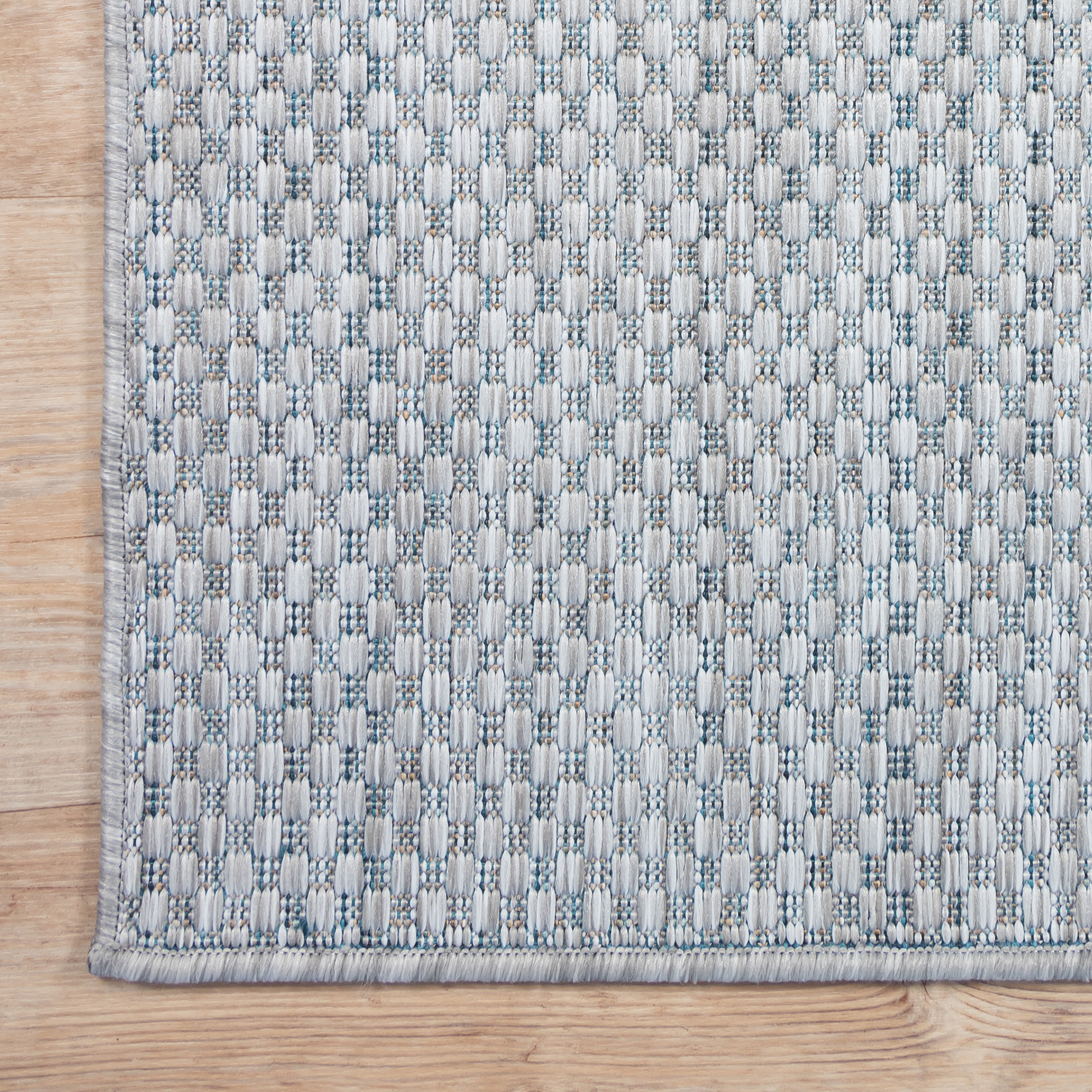 Solid Uni Buitenkleed - Weerbestendig - Effen Vloerkleed - Tuin Balkon - Grijs
