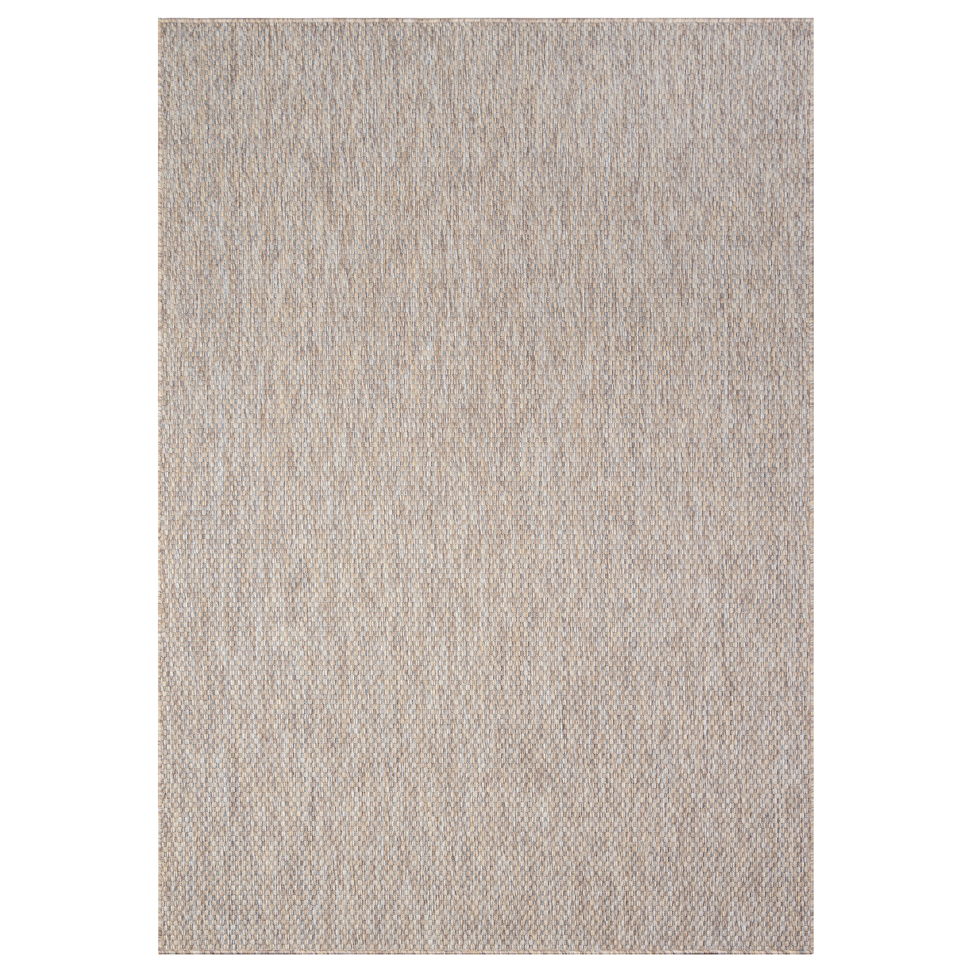 Solid Uni Buitenkleed - Weerbestendig - Effen Vloerkleed - Tuin Balkon - Beige Bruin