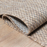 Solid Uni Buitenkleed - Weerbestendig - Effen Vloerkleed - Tuin Balkon - Beige Bruin