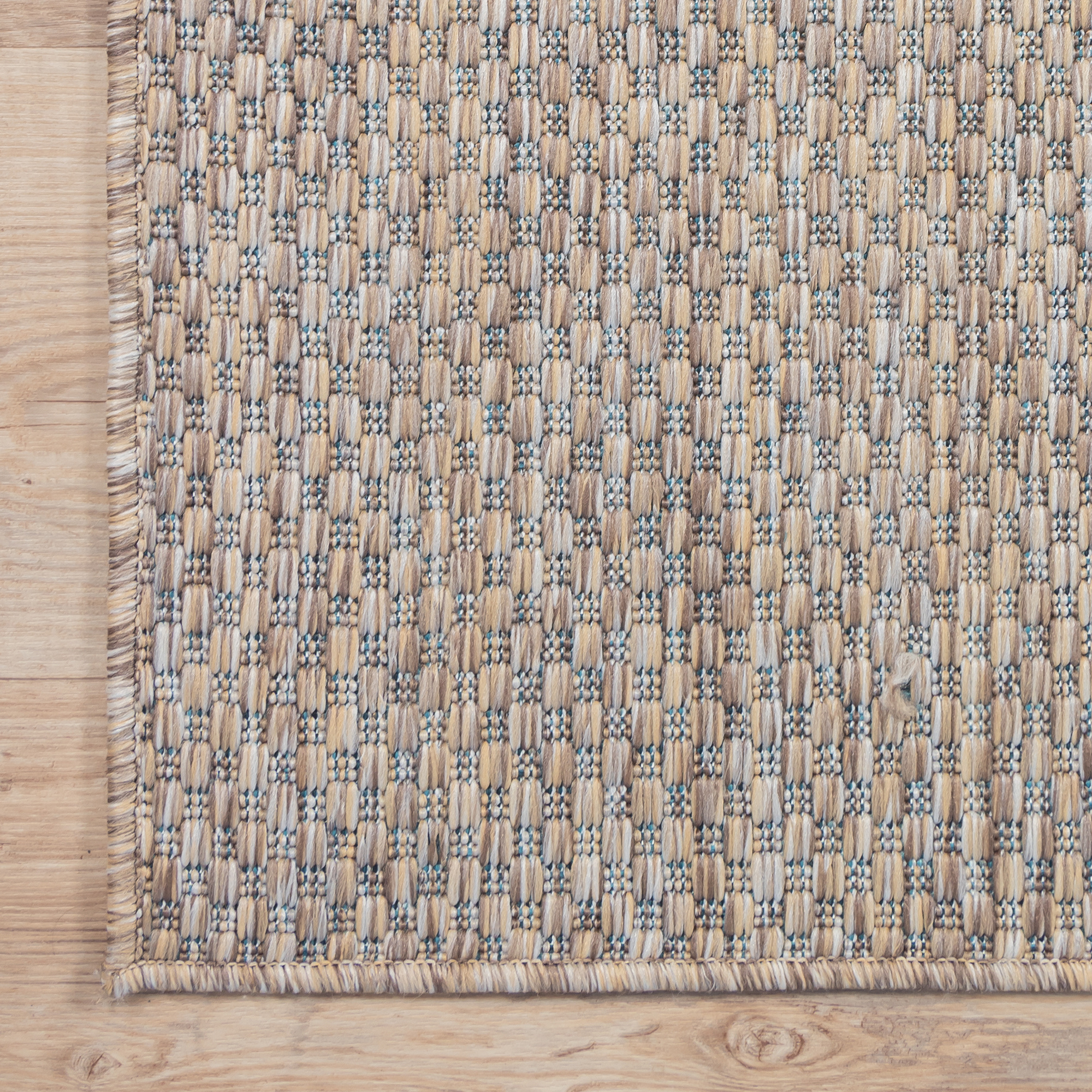 Solid Uni Buitenkleed - Weerbestendig - Effen Vloerkleed - Tuin Balkon - Beige Bruin