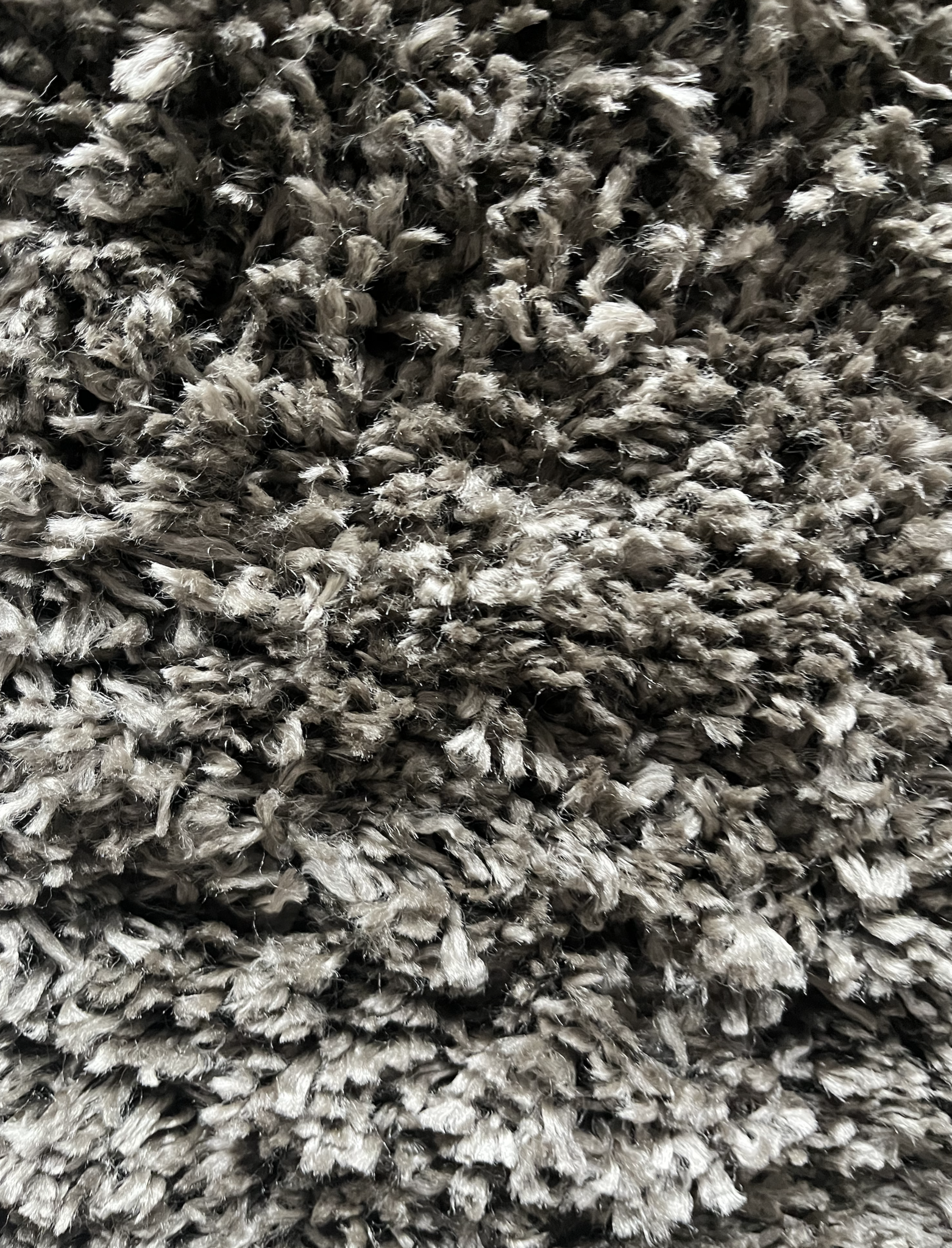 Pearl Soft Rond Shaggy Hoogpolig Vloerkleed Effen Taupe