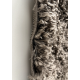 Tapijtenloods Pearl Soft Rond Shaggy Hoogpolig Vloerkleed Effen Taupe