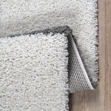 Tapijtenloods Milano Geblokt Hoogpolig Vloerkleed Modern Creme Grijs