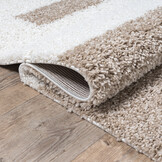 Tapijtenloods Milano Gala Hoogpolig Vloerkleed Modern Beige Creme