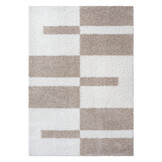 Tapijtenloods Milano Gala Hoogpolig Vloerkleed Modern Beige Creme