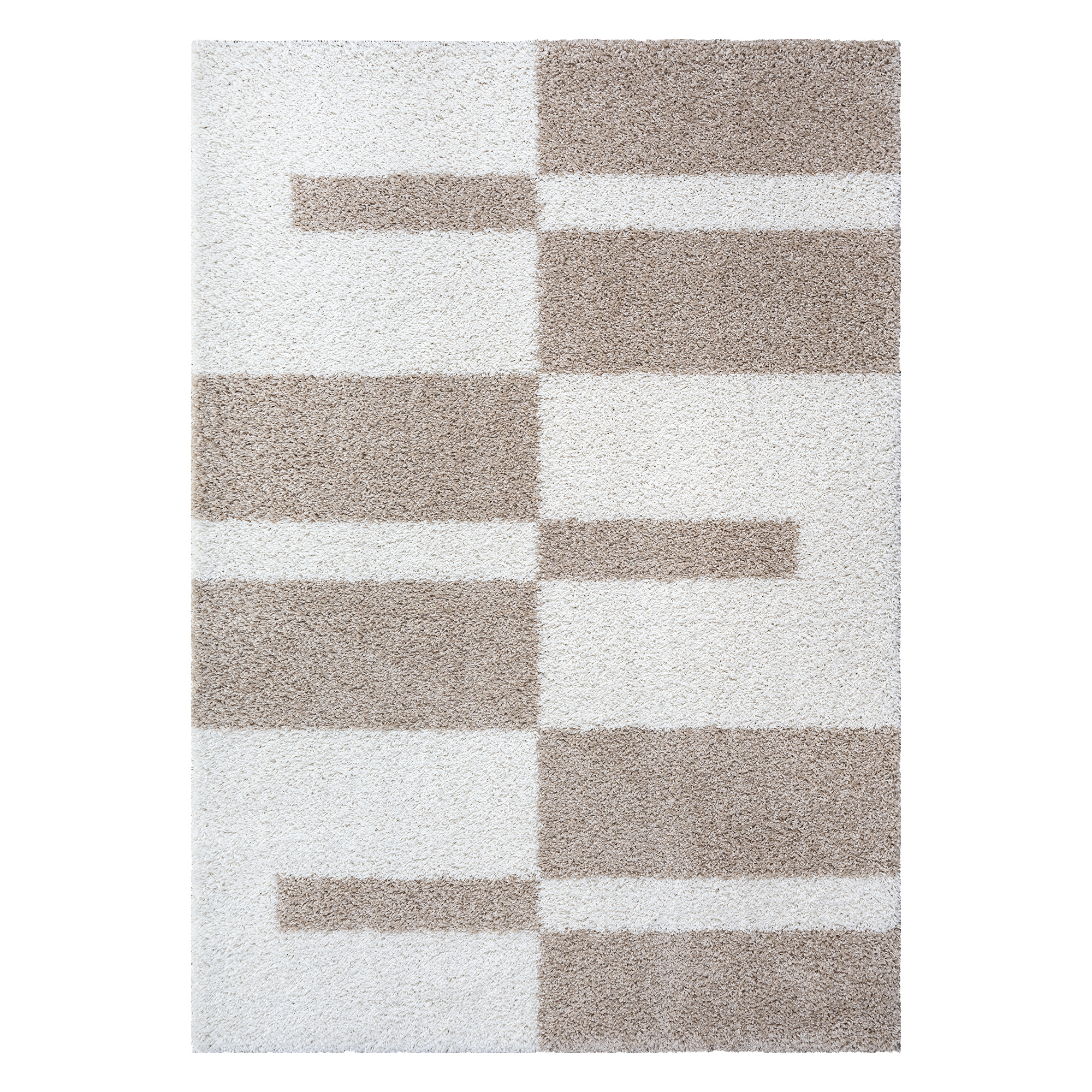Milano Gala Hoogpolig Vloerkleed Beige/Crème