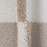 Milano Gala Rond Hoogpolig Vloerkleed Beige/Crème