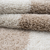 Tapijtenloods Milano Gala Hoogpolig Rond Vloerkleed Modern Beige Creme