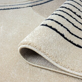 Bonito Japandi Laagpolig Vloerkleed Tapijt Beige Creme