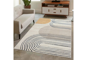 Bonito Japandi Laagpolig Vloerkleed Tapijt Beige Creme