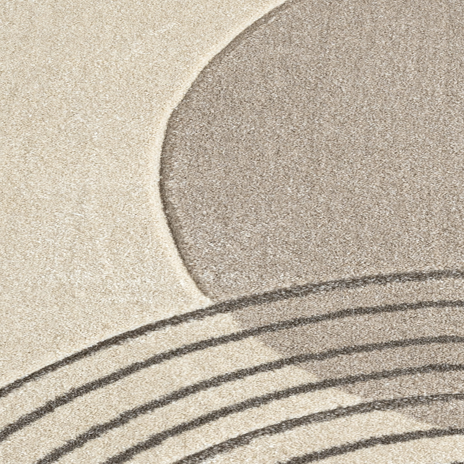 Bonito Japandi Laagpolig Vloerkleed Tapijt Bruin