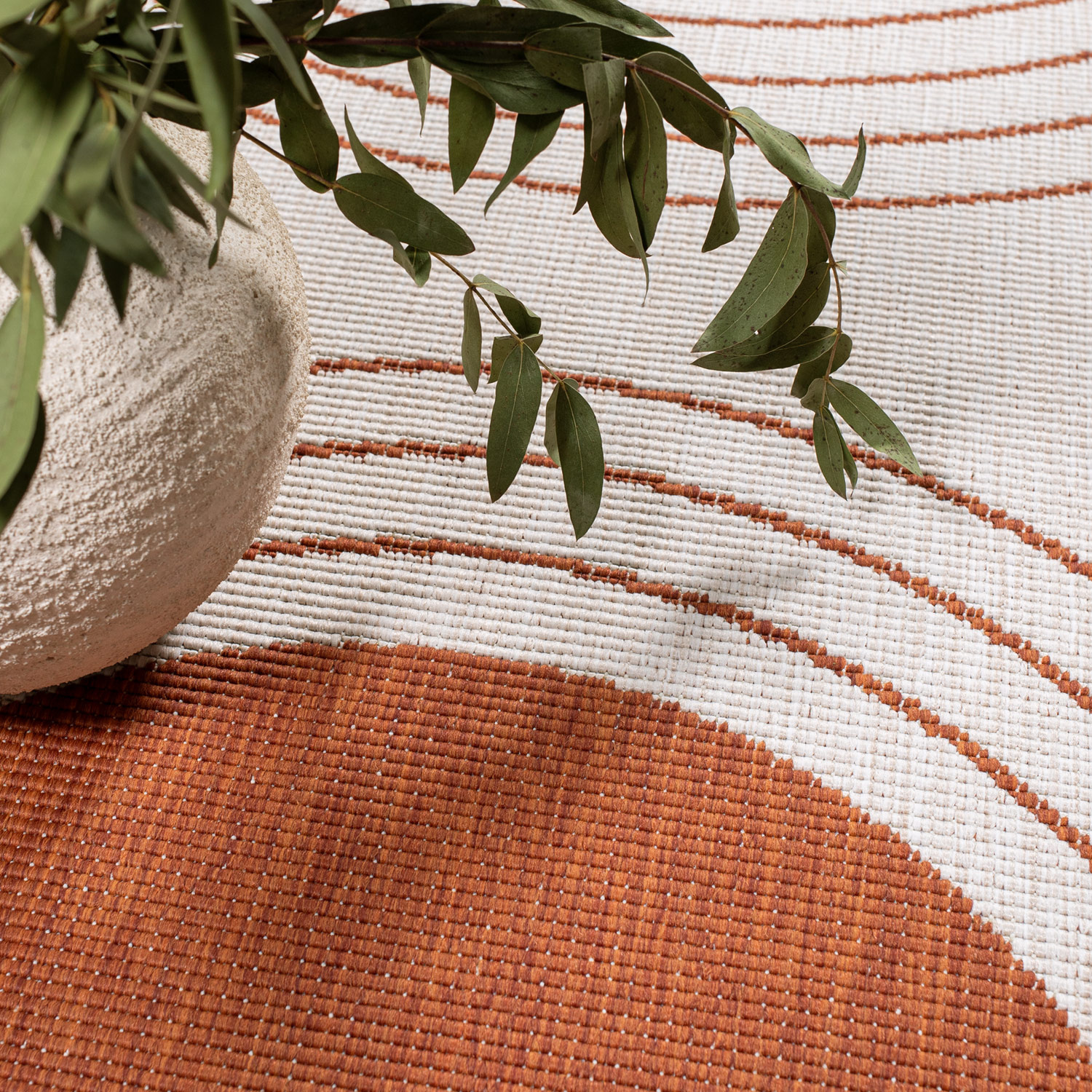 Duo Buitenkleed - Dubbelzijdig - In & Outdoor - Weerbestendig Tuinkleed - Terra Creme