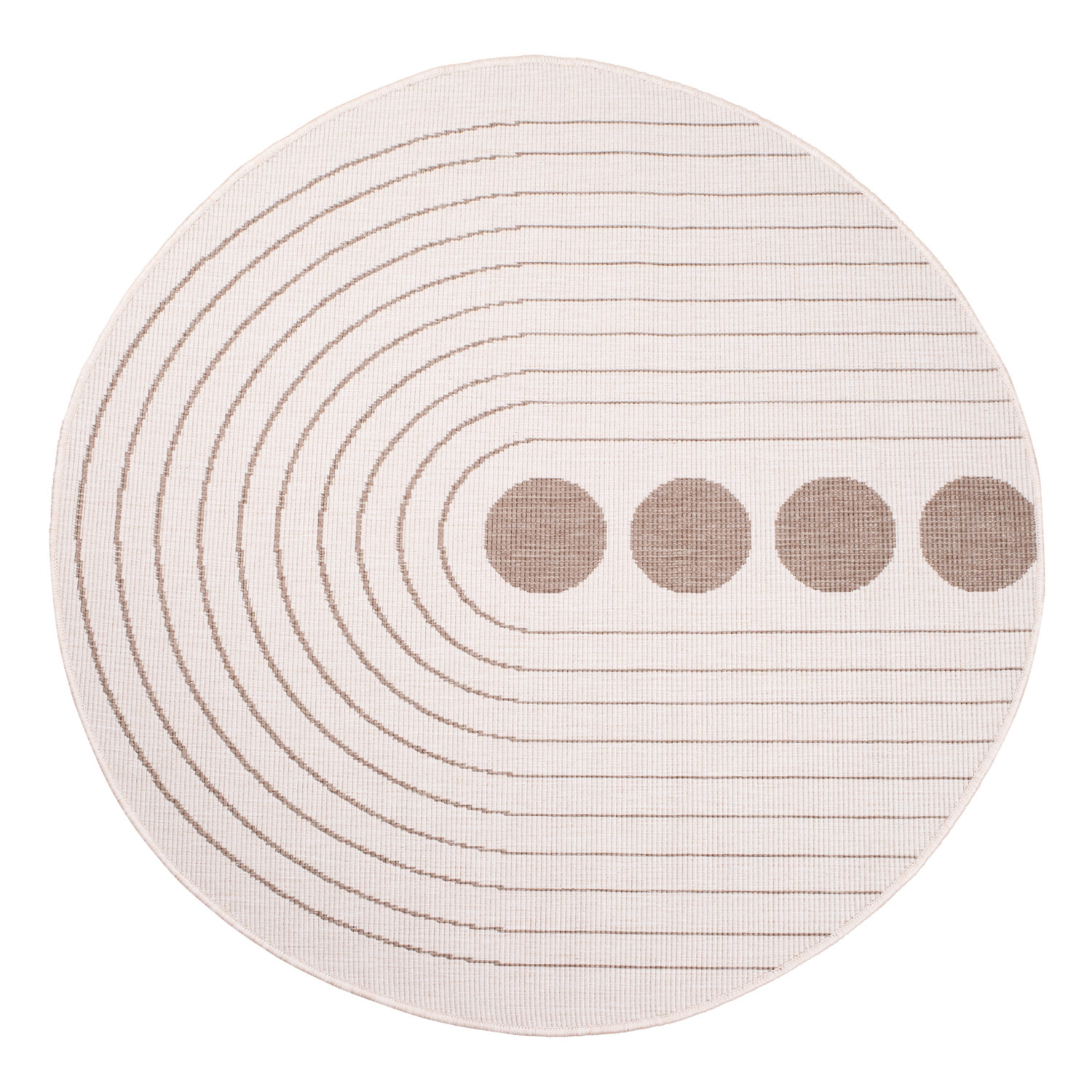 Duo Buitenkleed - Dubbelzijdig - In & Outdoor - Weerbestendig Tuinkleed - Creme Beige