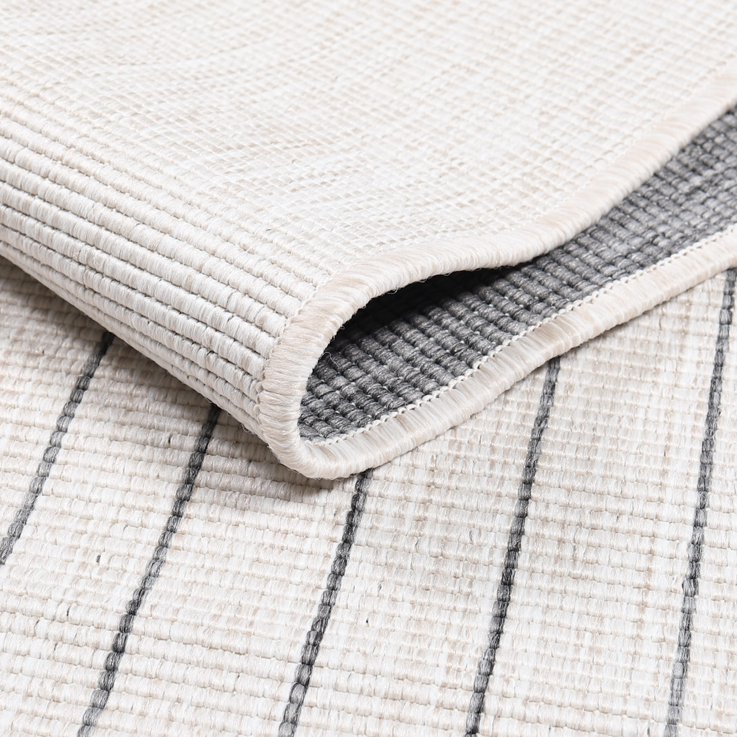 Duo Buitenkleed - Dubbelzijdig - In & Outdoor - Weerbestendig Tuinkleed - Grijs