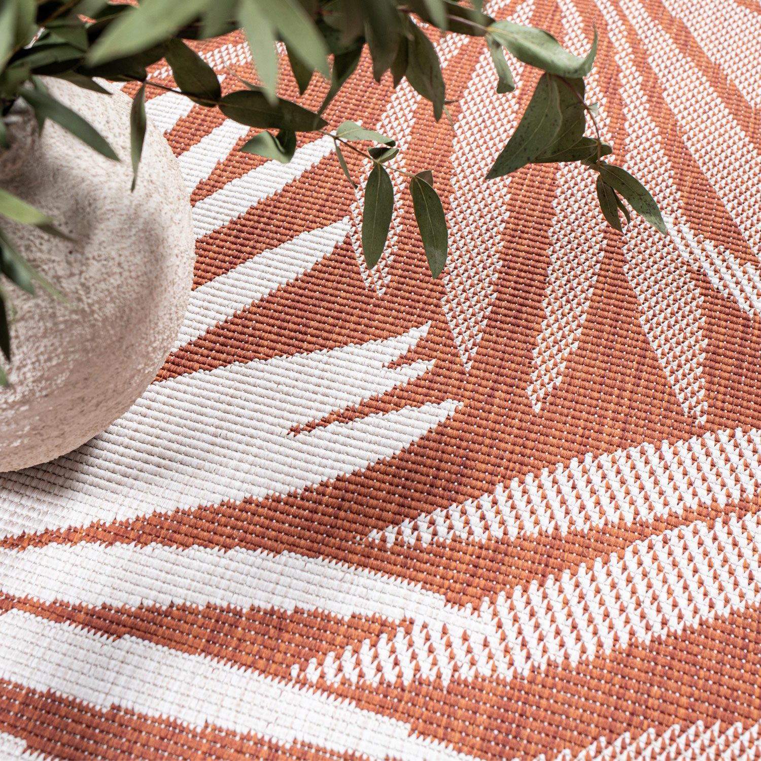 Duo Buitenkleed - Dubbelzijdig - In & Outdoor - Weerbestendig Tuinkleed - Rood