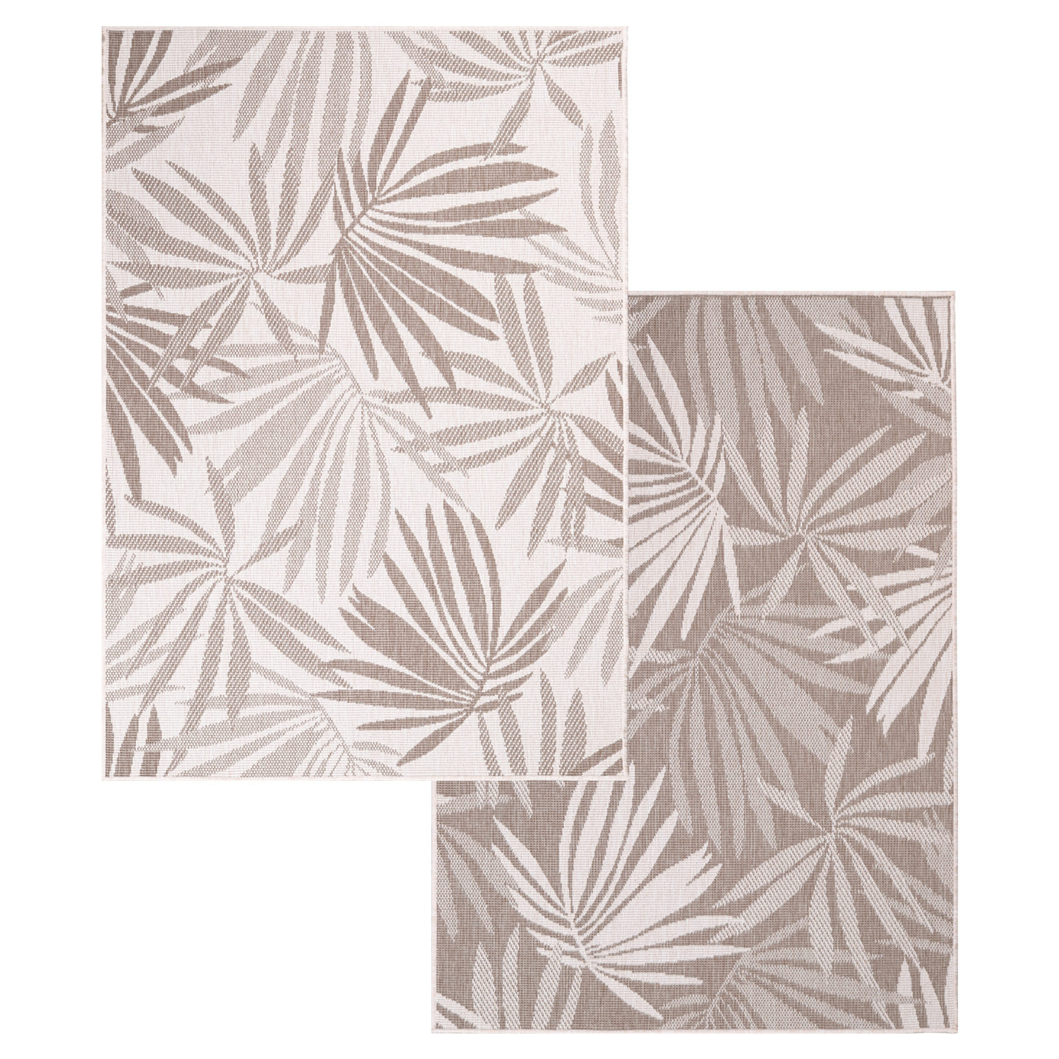 Duo Buitenkleed - Dubbelzijdig - In & Outdoor - Weerbestendig Tuinkleed - Beige