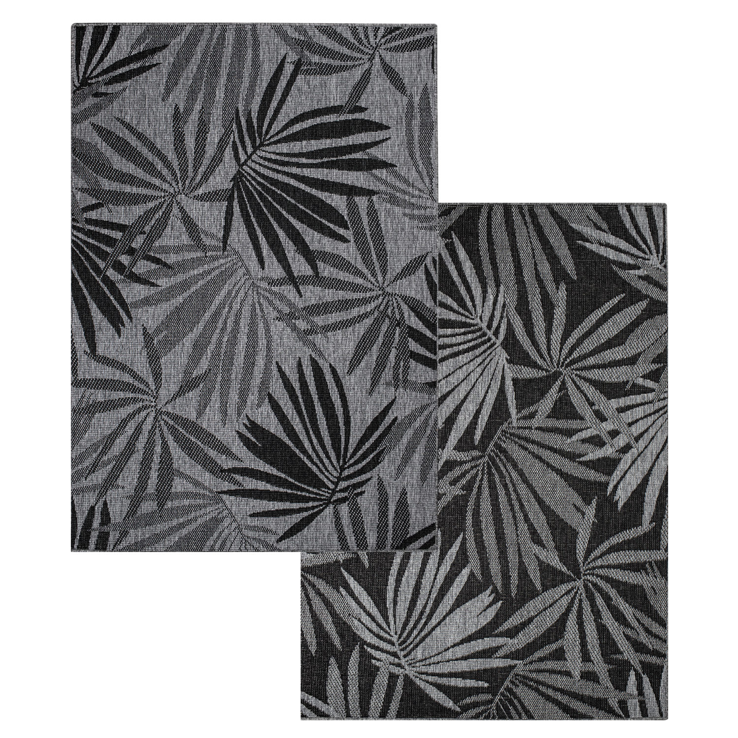 Duo Buitenkleed - Dubbelzijdig - In & Outdoor - Weerbestendig Tuinkleed - Grijs