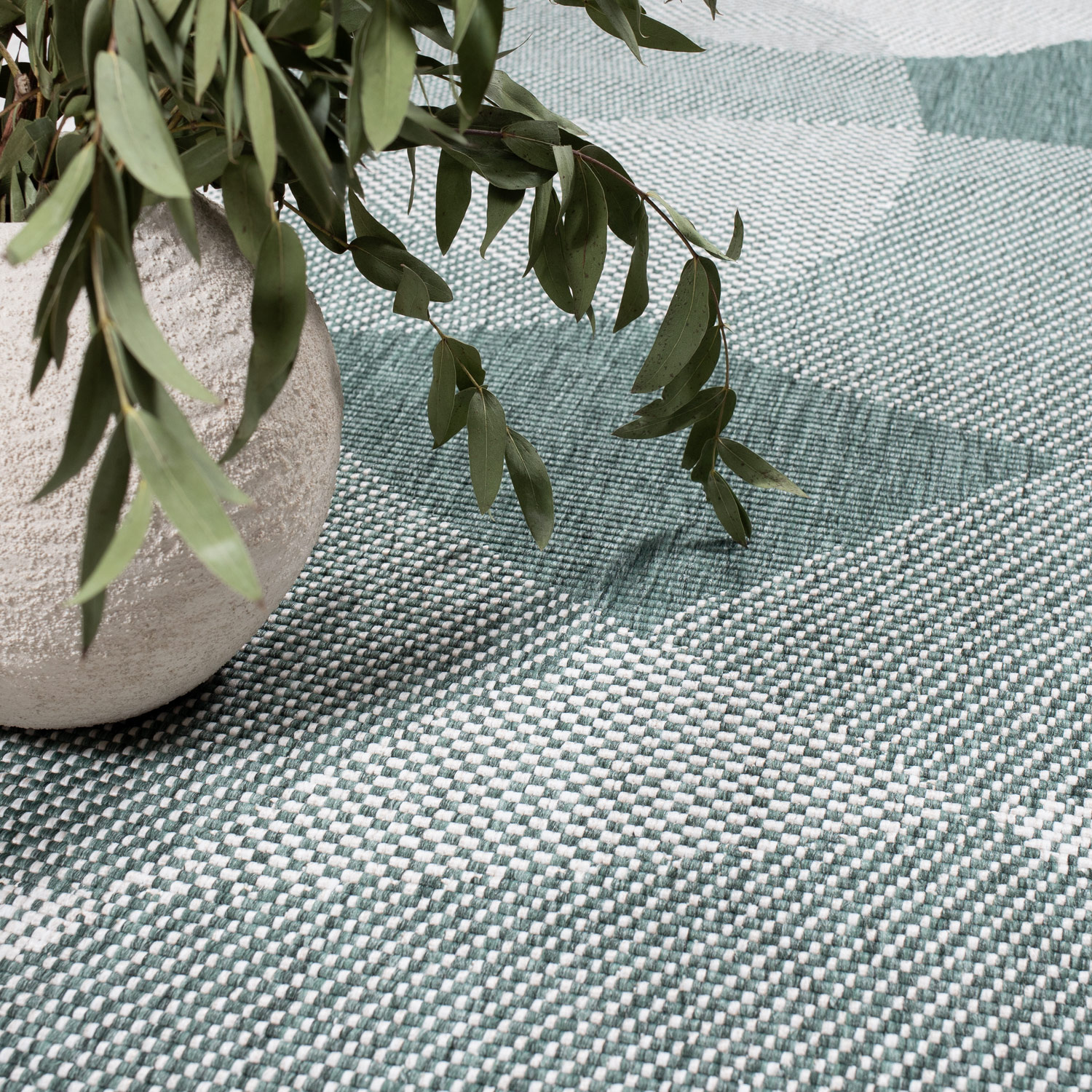 Duo Buitenkleed - Dubbelzijdig - In & Outdoor - Weerbestendig Tuinkleed - Groen