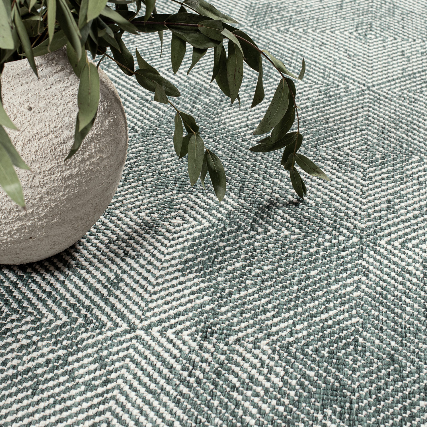 Duo Buitenkleed - Dubbelzijdig - In & Outdoor - Weerbestendig Tuinkleed - Groen