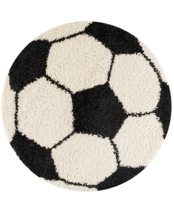 Hanse Home Adventures Kindertapijt, voetbal, laagpolig tapijt, voor jongens en meisjes, speeltapijt, modern speelveld, voetbal, kindertapijt voor kinderkamer, speelkamer, 120 x 170 cm, groen
