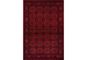 Keshan Oosters Vloerkleed - Laagpolig - Klassiek Vintage Tapijt - Rood