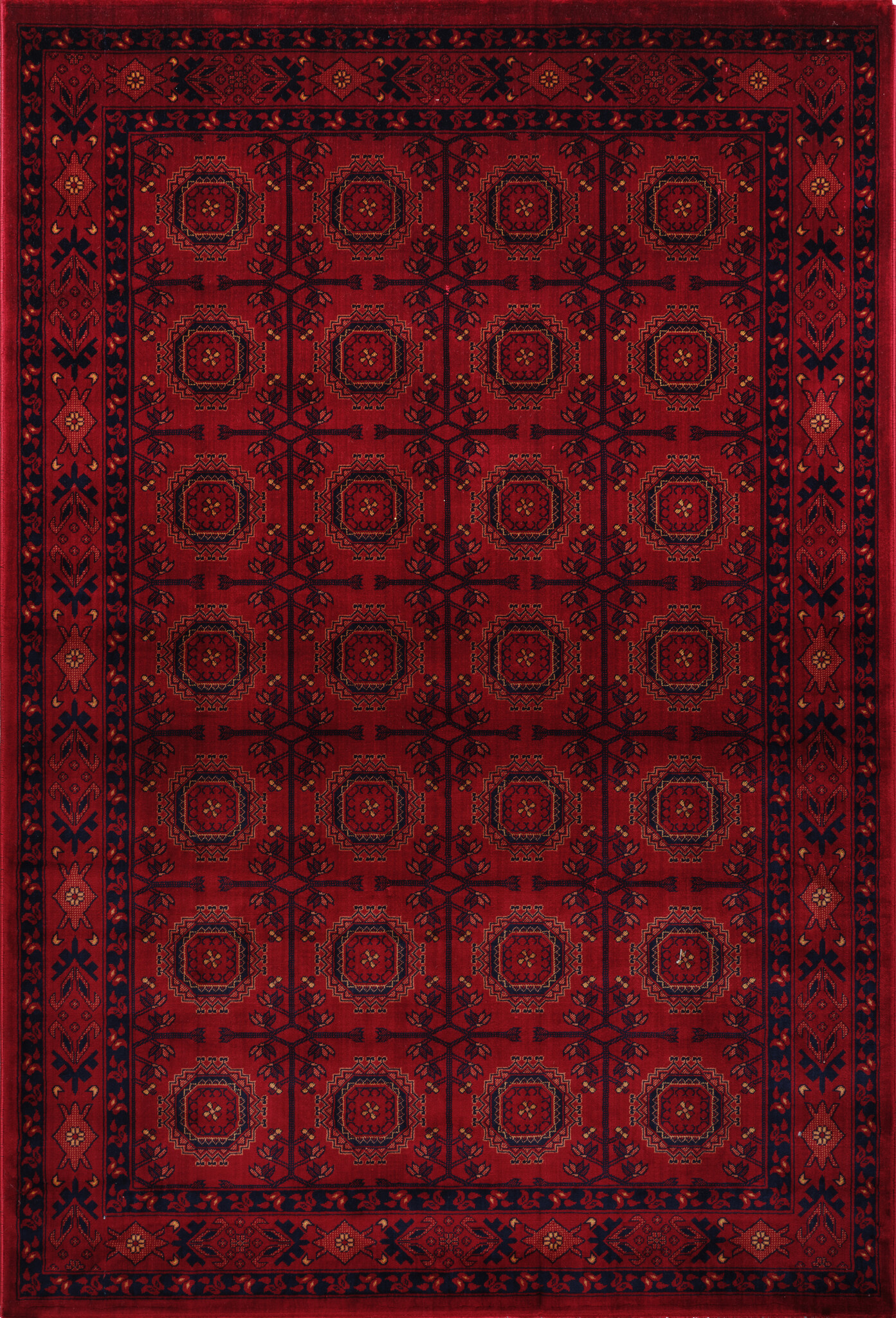 Keshan Oosters Vloerkleed - Laagpolig - Klassiek Vintage Tapijt - Rood