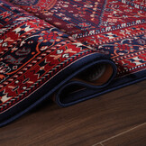 Keshan Oosters Vloerkleed Herat - Laagpolig - Klassiek Vintage Tapijt - Blauw / Navy